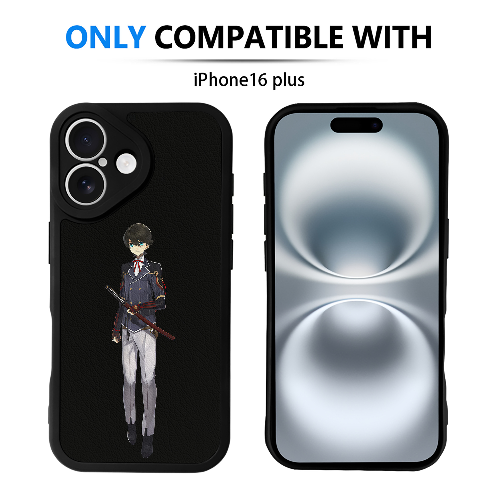 （画像用） 刀剣乱舞 Touken Ranbu 【iPhone 16シリーズ対応】シリコンスマホケース（レザー調） 材質：シリコン